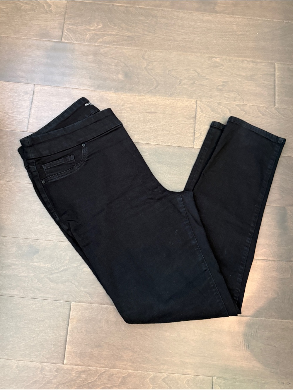 Chico's Pull On Jeggings Women's Black Skinny Jeans Sz 10 Chicos 1.5